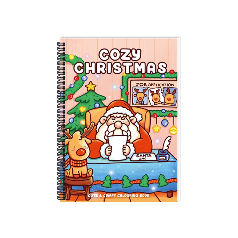 Коледна детска книжка за оцветяване